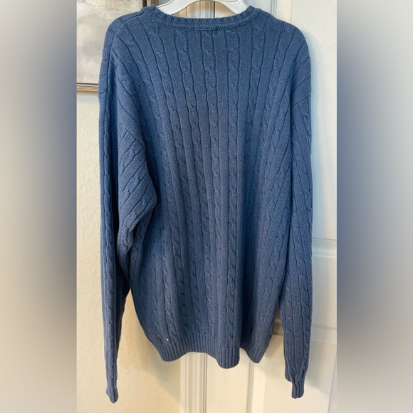 Men’s Izod Cable Knit L/S Crewneck Pullover 100% Cotton Sweater/Sz L-NWT-Quick - Picture 2 of 14
